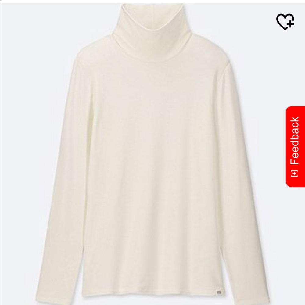 Uniqlo white turtleneck